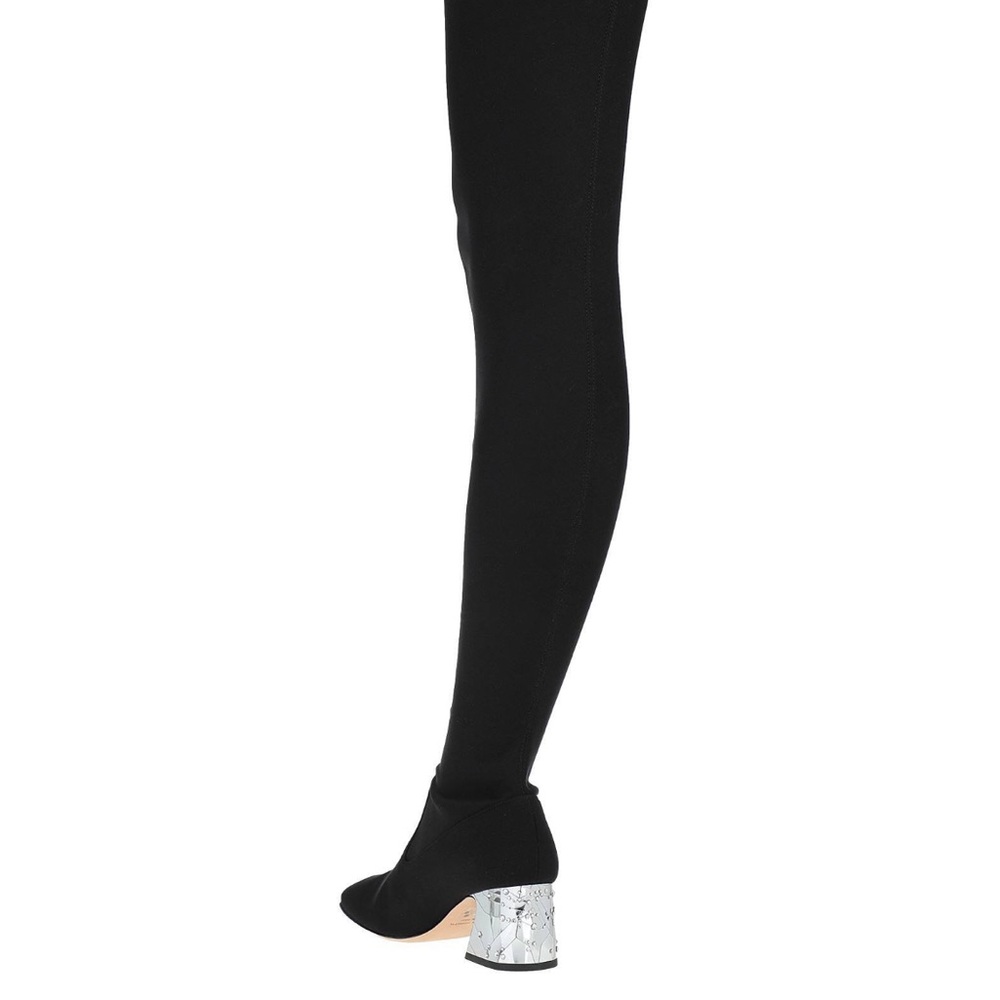 Alberta Ferretti over the knee high boots black 39 US 9 $1,350 chic Italy - Picture 6 of 11